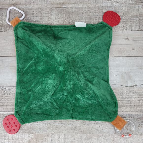 Reindeer Plush Baby Lovey Modern Baby Rattle Teether Moose Security Blanket - Picture 3 of 9